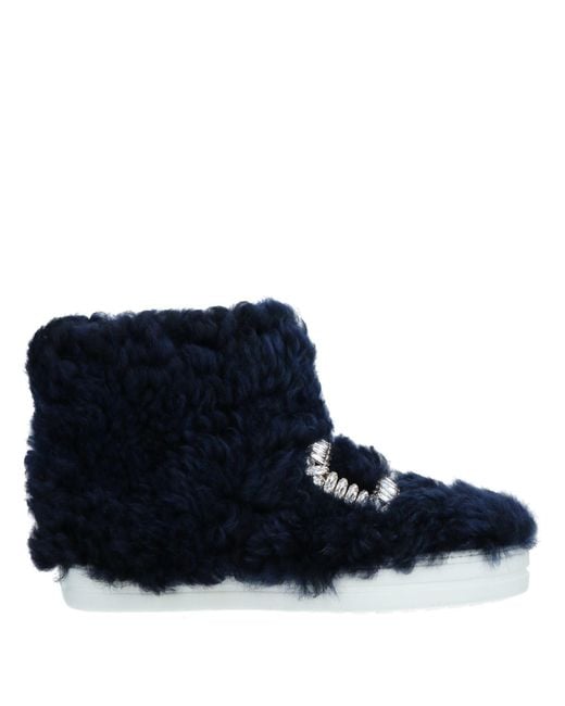 Roger Vivier Blue Ankle Boots