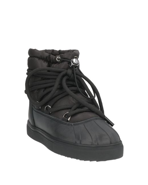 Inuikii Black Ankle Boots Textile Fibers, Synthetic Material