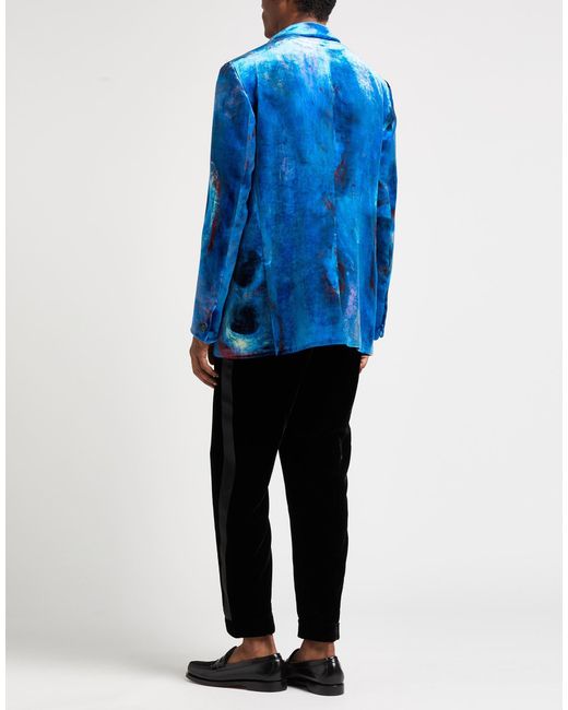 Marni Blue Blazer Viscose, Silk for men