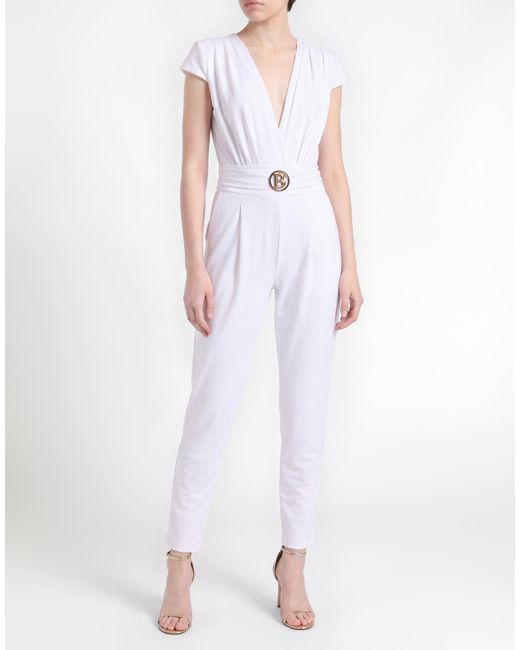 Babylon White Jumpsuit Polyamide, Elastane
