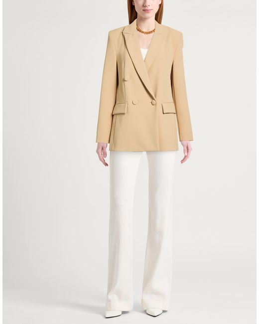Maliparmi Natural Blazer Polyester, Elastane
