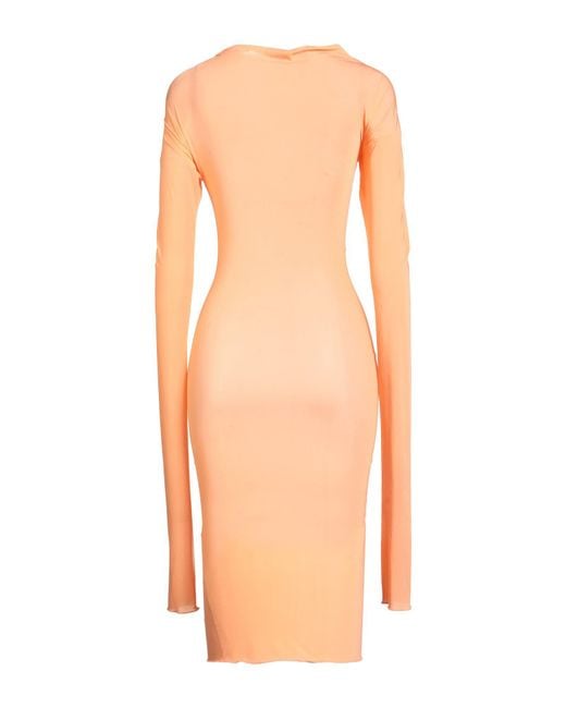 Dries Van Noten Orange Midi Dress