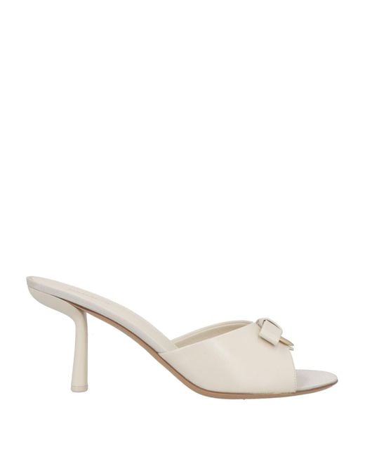 Ferragamo Natural Sandals Leather