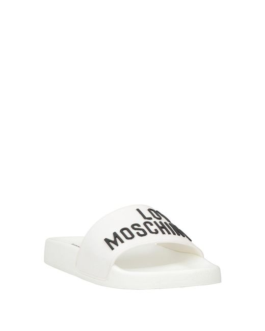 Love Moschino White Sandals