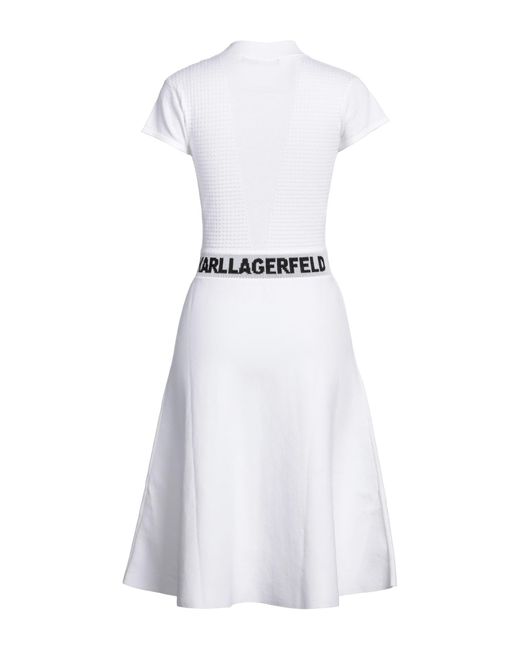 Karl Lagerfeld White Midi Dress