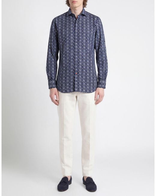 Mazzarelli Blue Shirt for men