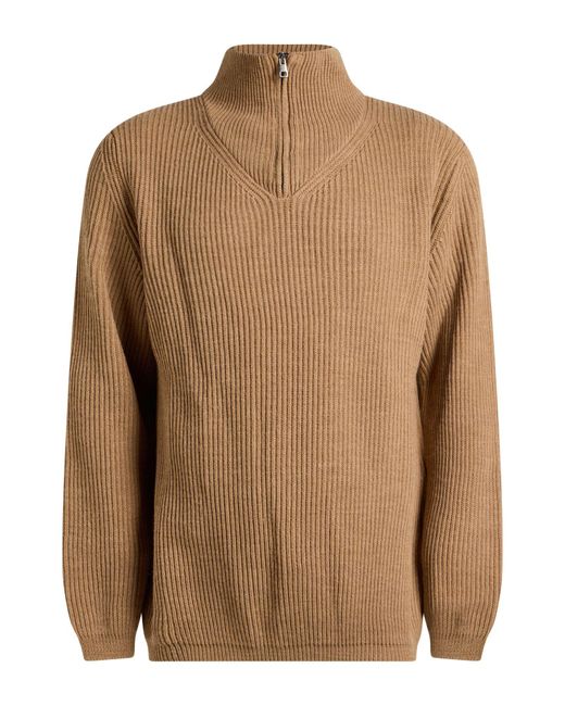 Officina 36 Brown Sweater Acrylic, Wool for men