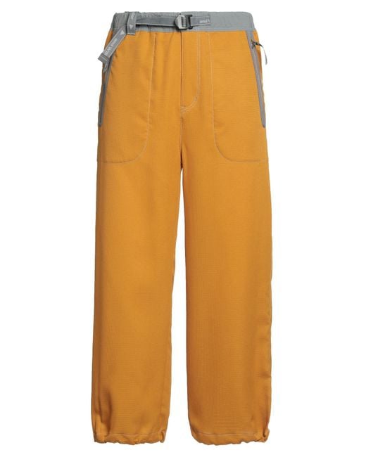 And Wander Orange Pants Polyester, Nylon for men