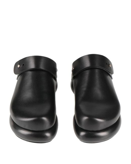 Jil Sander Black Mules & Clogs