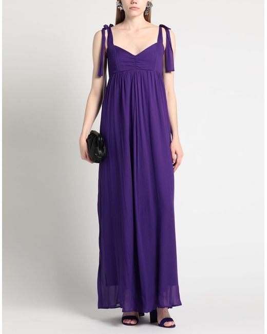 EMMA & GAIA Purple Maxi-Kleid