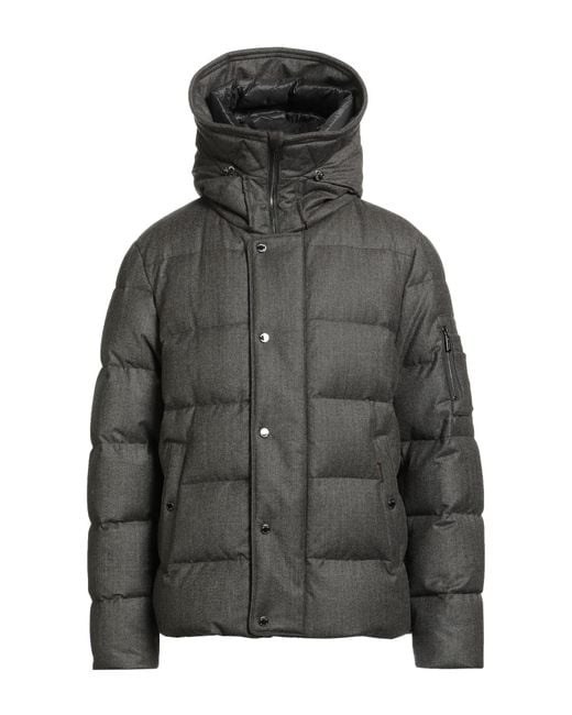 Moorer Gray Puffer Virgin Wool, Polyurethane for men