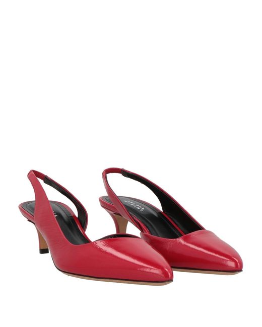 Isabel Marant Red Pumps Sheepskin