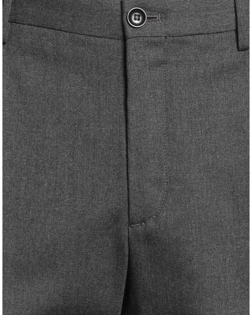 Incotex Gray By Slowear Charcoal Pants Wool, Polyester, Elastane for men