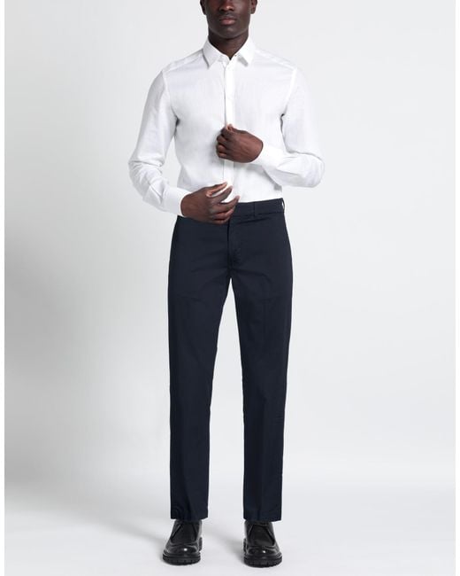 Tela Genova Blue Midnight Pants Cotton, Elastane for men