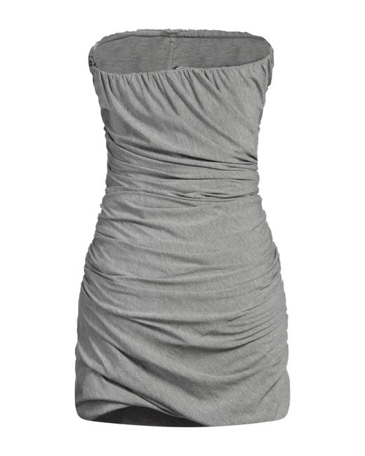 The Attico Gray Mini Dress