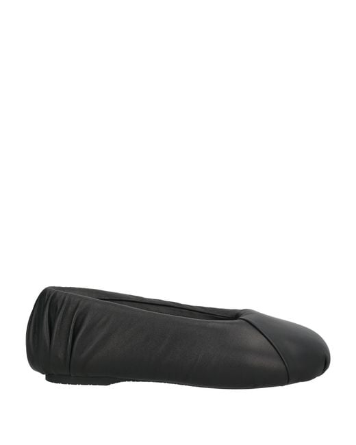 J.W. Anderson Black Ballet Flats Lambskin