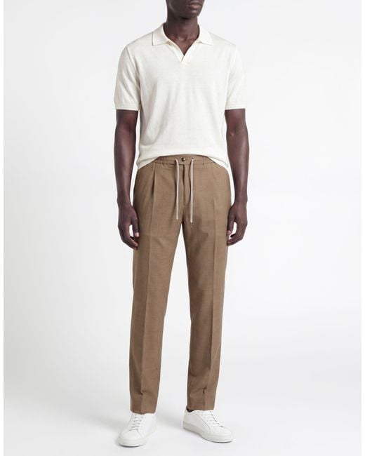 PT Torino Natural Light Pants Virgin Wool, Viscose, Polyester, Elastane for men