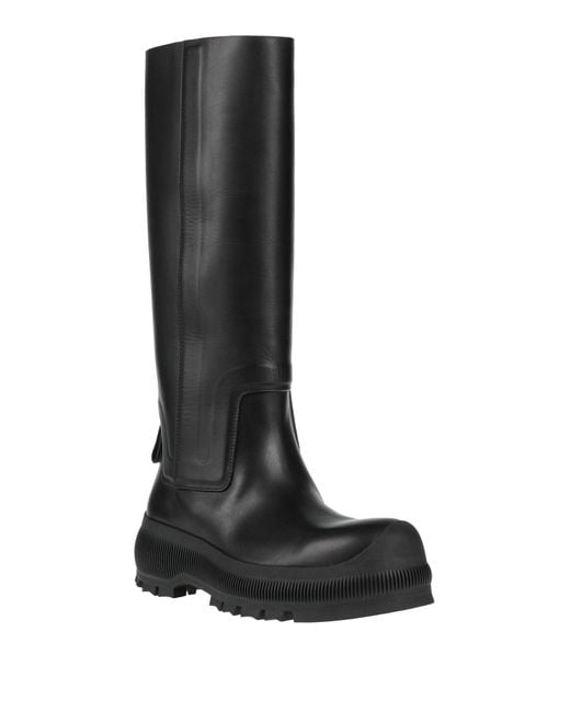Jil Sander Black Boot Calfskin