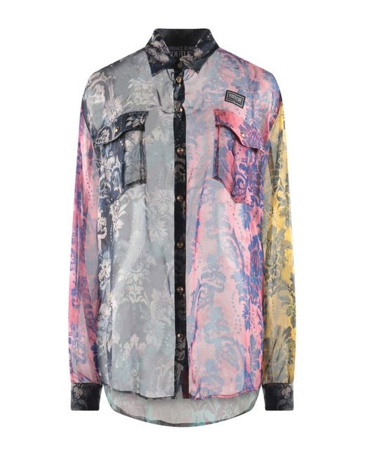 Versace Jeans Couture Gray Shirt Polyester