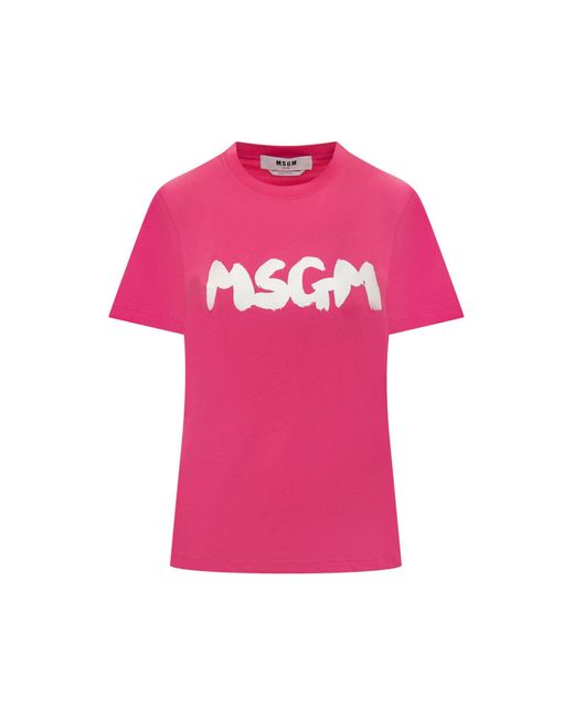 T-shirt di MSGM in Pink