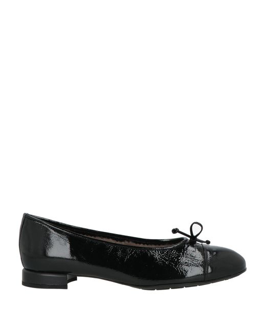 Brunate Black Ballet Flats Leather