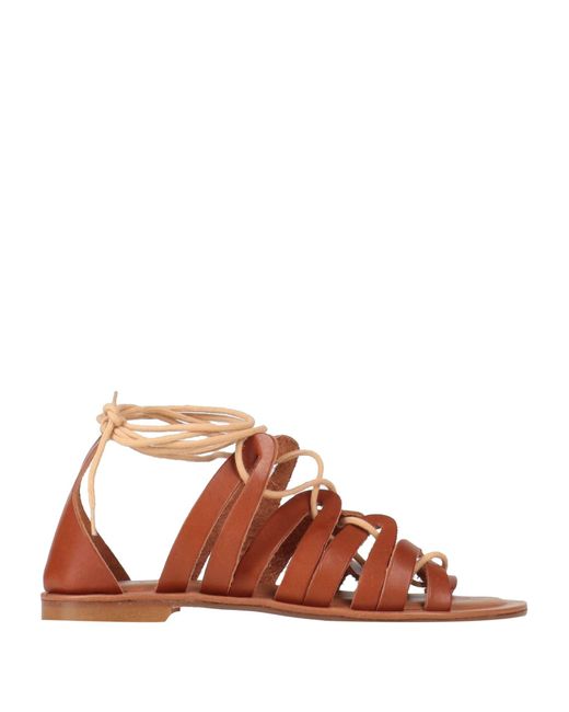 SEQUIMI Brown Sandals