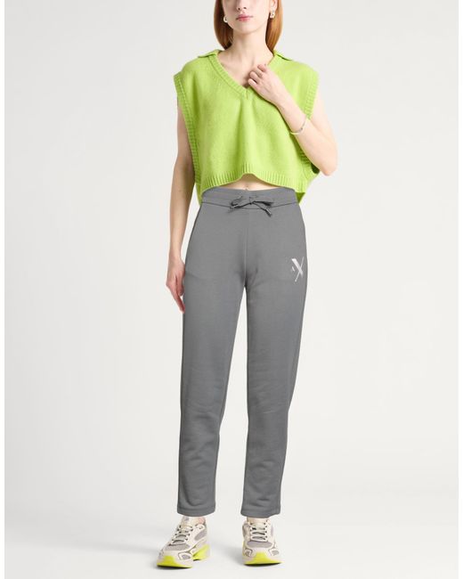 ARMANI EXCHANGE Gray Pants Cotton, Polyester, Elastane