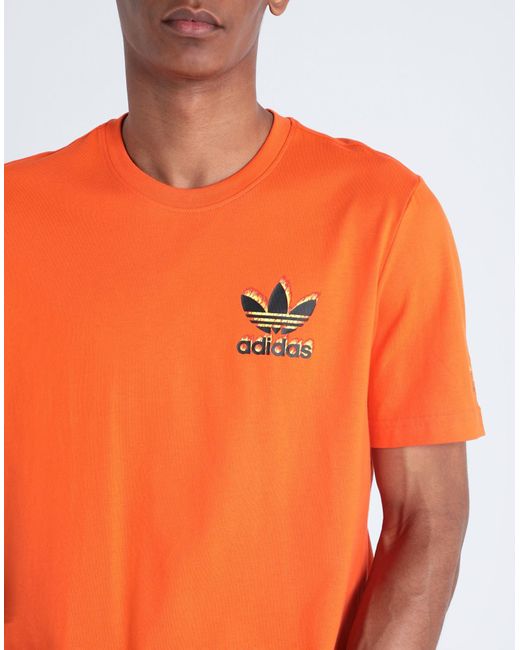 adidas Originals T-shirt in Orange for Men | Lyst Australia