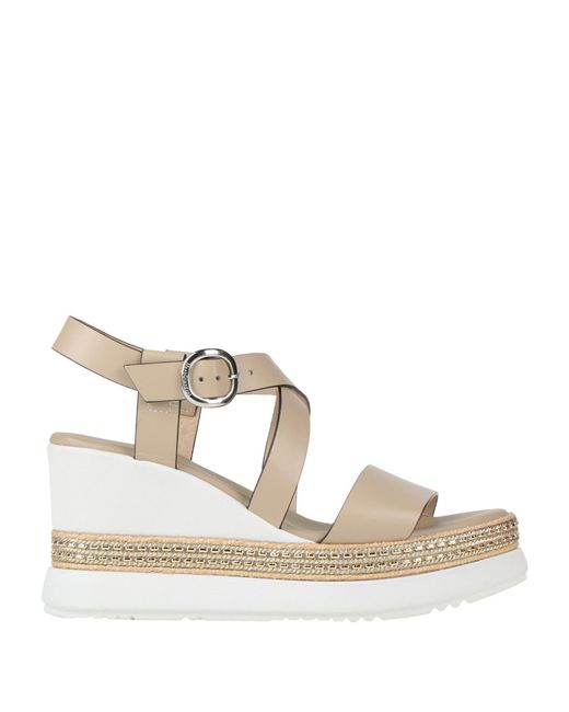 Nero Giardini Natural Sandals Textile Fibers