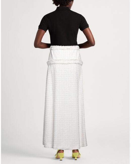 Elisabetta Franchi White Maxi-Rock