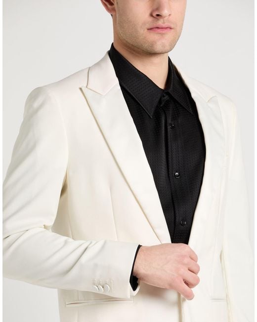 Grifoni Natural Suit Virgin Wool, Polyester, Elastane for men