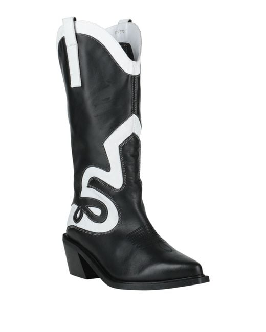 Alohas Black Boot Leather