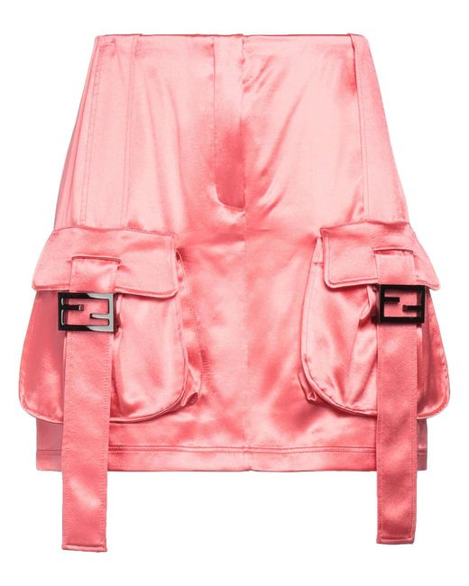 Mini-jupe Fendi en coloris Pink