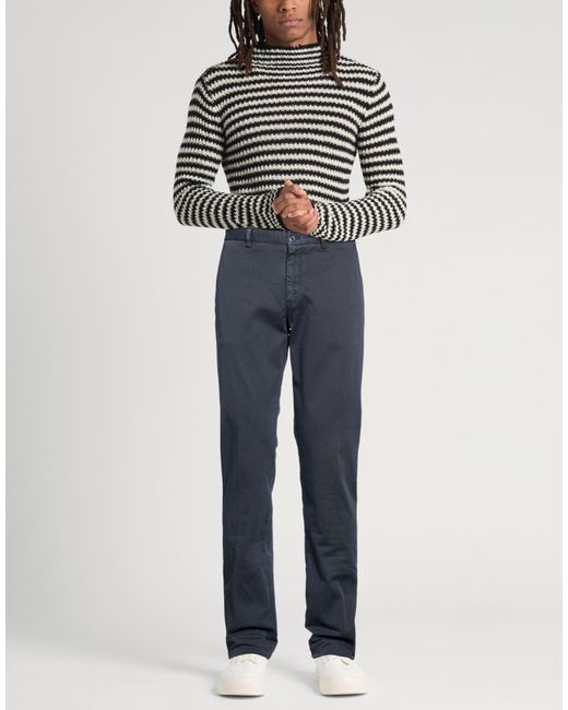 Etro Blue Midnight Pants Cotton, Elastane for men