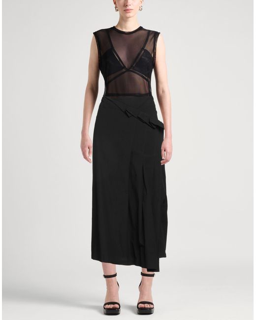 Gonna Midi di Y's Yohji Yamamoto in Black