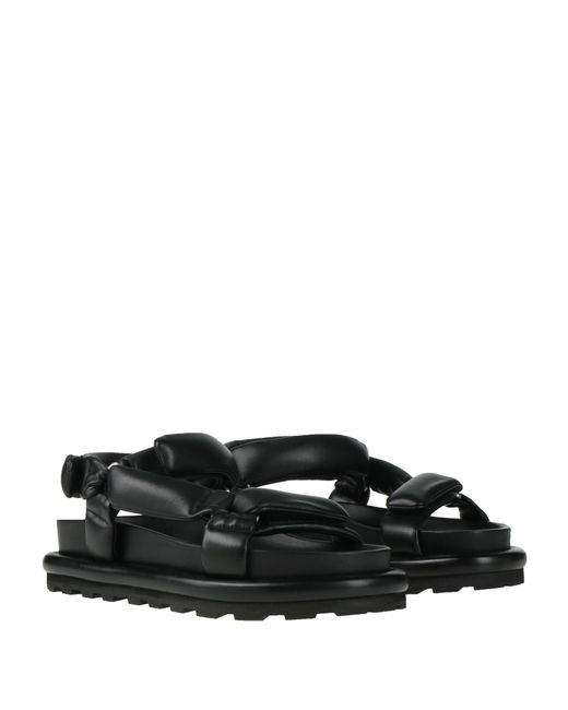 Jil Sander Black Sandals Leather for men