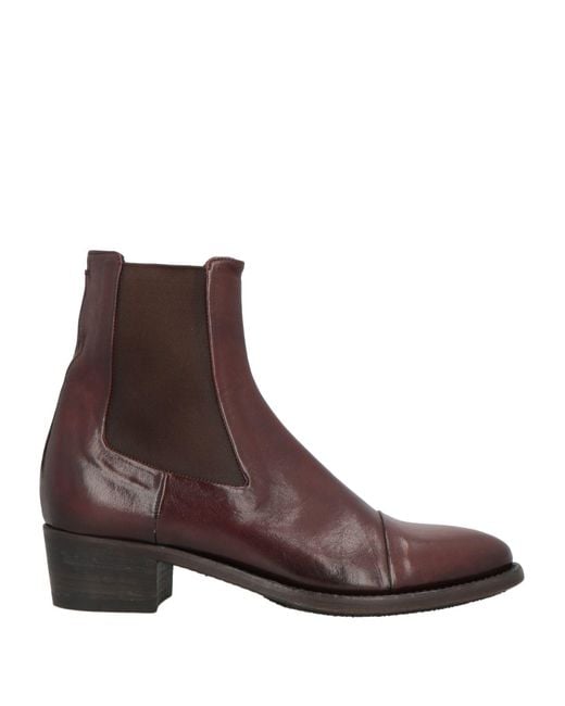 Pantanetti Brown Ankle Boots Leather