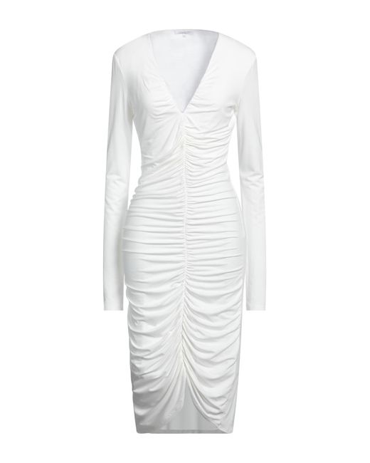 Patrizia Pepe White Midi Dress