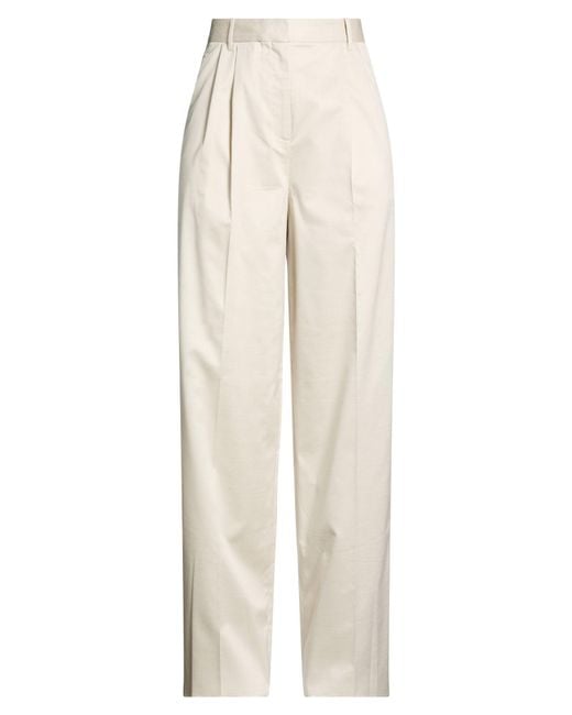 Barbara Bui White Pants Wool, Cotton, Elastane