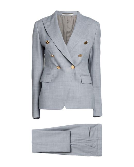 Tagliatore 0205 Blue Light Suit Polyester, Virgin Wool, Elastane
