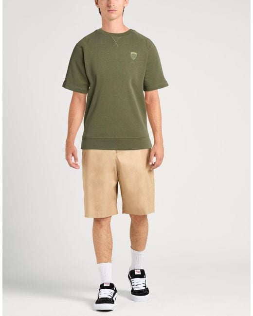 Blauer Green Sweatshirt Cotton, Polyester for men