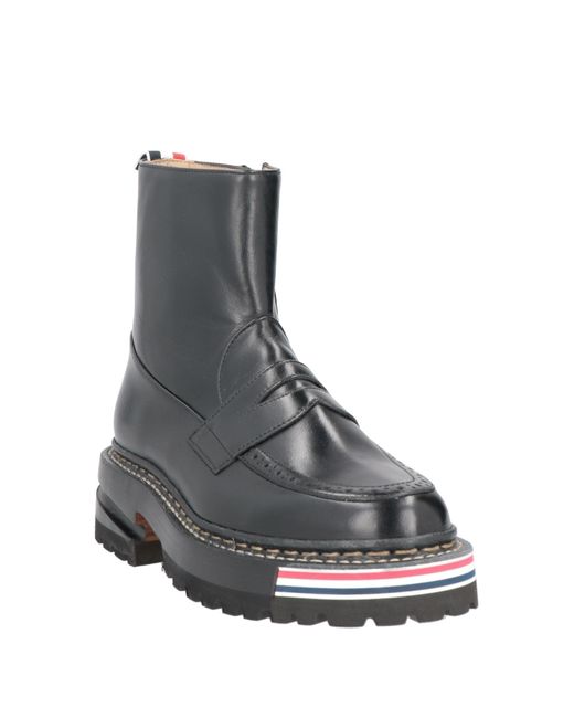 Thom Browne Gray Ankle Boots
