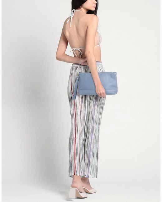 Exte Blue Handbag Leather