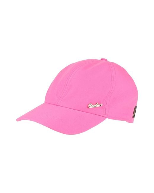 Borsalino Pink Hat for men