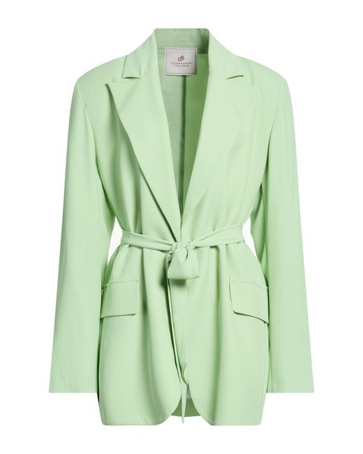 Compagnia Italiana Green Blazer Polyester, Elastane