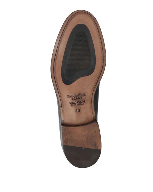 LABORATORIO 38 Black Loafers Leather for men
