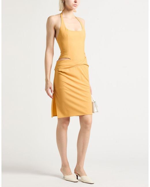 Jacquemus Orange Midi Dress