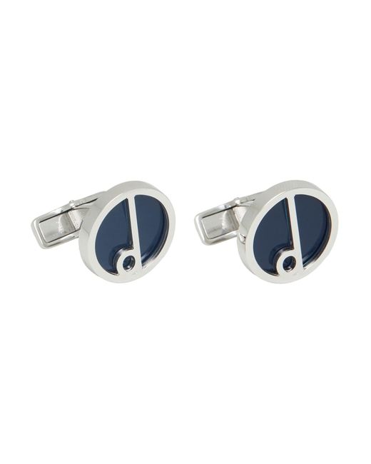 Dunhill Blue Cufflinks And Tie Clips 925/1000 for men