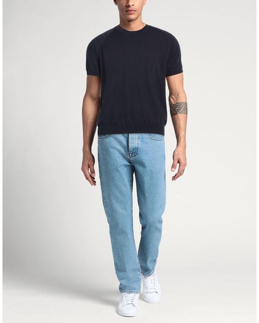 PAOLO RAGAZZINI Blue Sweaters for men