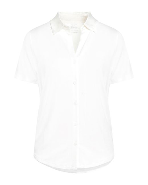 Majestic Filatures White Shirt Viscose, Elastane